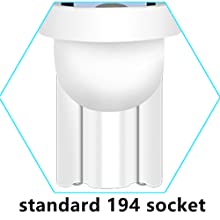 194 ampoules des véhicules à moteur de LED 6500K coincent T10 SMD 5050 ébrèche 4