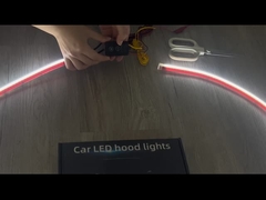 Faites-le vous-même capot de voiture LED flexible Lumière à bande 12V Blanc Lumières de course de jour Décoration Rétroviseur Long Aut