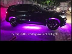 APP/Remote Control Car Underflow Light Kit RGB Underbody Underflow Atmosphère de la voiture Flexible sous Glo