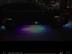 Lumières intérieures LED automobiles avec télécommande multicolore