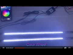 Lumières LED à l'intérieur des voitures ABS universelles imperméables à l'eau 56 cm Car Flash Strobe Light Knight Rider Scanner Li