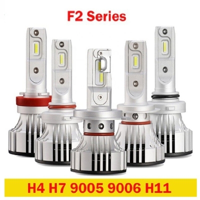 Antibrouillard Fanless de phare LED de phare des véhicules à moteur de F2 H4 H7 9005 9006