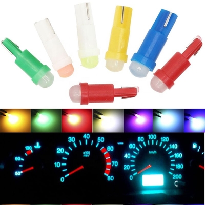 12v a mené les voyants de signalisation pour l'ÉPI 1SMD LED rouge/verte/jaune/bleue/blanche de 3D des voitures T5