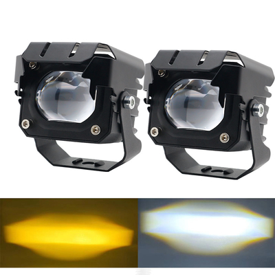 12-80V Ambre 3570 LED Double couleur LED lumières de travail pour moto 30-60W hors route lumières de conduite