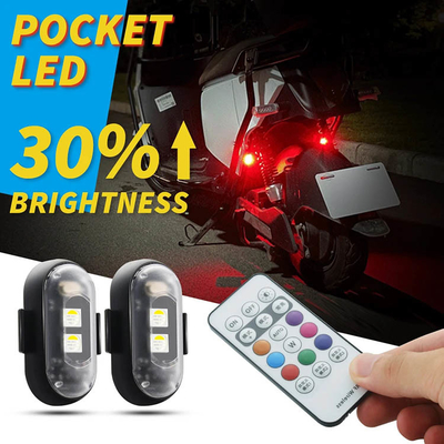 acheter RGB Couleur LED Lumières intérieures de voiture Atmosphère Micro USB IP67 télécommande sans fil online manufacture