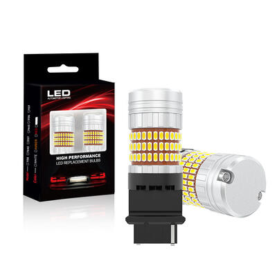 acheter Ampoules LED CANBUS avec résistance intégrée 3156 3157 3156K P27W T25 avec puces LED 3014 27W 1000LM Blanc Ambre pour clignotant 12V online manufacture