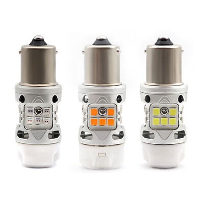 acheter T3 sans erreur 1156 BA15S BAU15S ampoule électrique 12V 24W Ambre Blanc Roux Moteur de voiture LED feux de signalisation avec céramique online manufacture