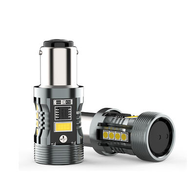 acheter Meilleures ventes CB7 1157 W/Y Switchback LED Ampoule BAY15D BA15D Double couleur Canbus 28W 2500LM pour feux de signalisation et de freinage online manufacture