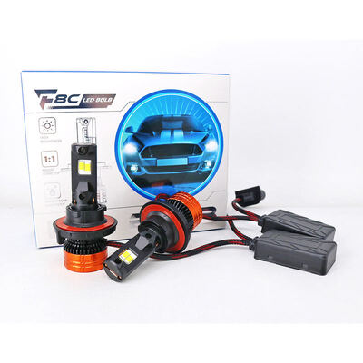 buy Super lumineux F8C LED lampe frontale ampoule H13 H4 9007 9008 Avec GC-7035 LED puce 80W 14000LM PCB tube de cuivre pour 12V 24V phare de voiture online manufacture