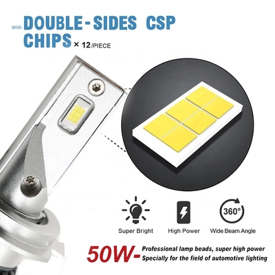 la voiture a mené ampoule du style np300 de lumières de fonctionnement de journée d'ampoule de phare de la voiture 50W des antibrouillards H7 3570 de phare la nouvelle