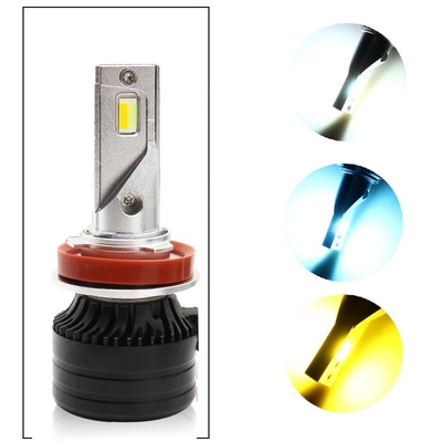 Lampe modifiée par A des véhicules à moteur du foglight 12-36V de phare de phares de la Trois-couleur LED de la lumière LED H11 de tête de voiture