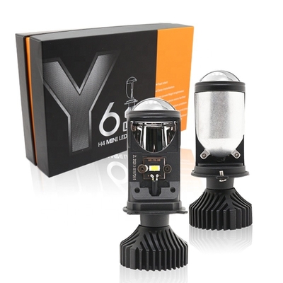 La lampe avant de brouillard de phare de voiture de phare de la moto LED des phares H4 YD6 6000K de voiture a modifié l'ampoule 12V de LED