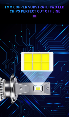 2 ampoule 180W des côtés H7 LED 360 ampoule menée automatique lumineuse superbe du phare des phares H4 H11 HB3 9005 de voiture de luminescence de degré S2