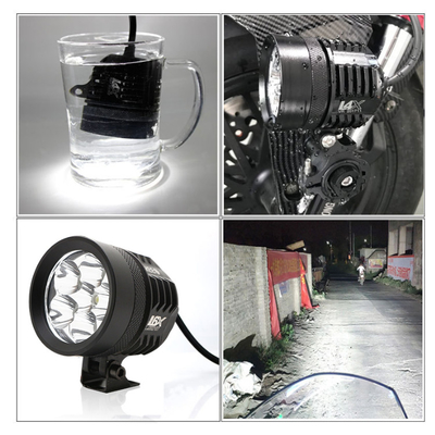 le phare de moto a mené des projecteurs de voiture d'éclairage de phare de perle du véhicule électrique 4 de lampe de L4X L6X 40W
