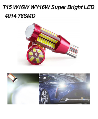 Les phares de voiture les plus lumineux LED de lumières inverses des véhicules à moteur du phare 4014 de T15 W16W LED Canbus