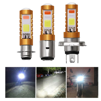 3 rouge bleu blanc du phare H4 H6 80W P15D BA20D de l'ÉPI LED de couleurs