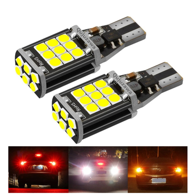 Frein sans erreur de Canbus LED de clignotants des véhicules à moteur d'ODM 3030 T15 s'inversant pour des voitures