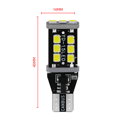 W6W WY16W 15 SMD le phare que des véhicules à moteur 2835 de LED arrêtent la voiture T15 légère a mené la lumière
