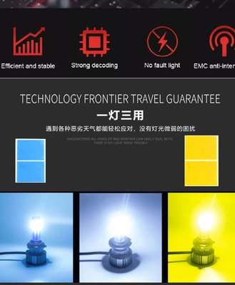 360 degrés allumant le phare H4 H7 H8 H11 de voiture de N6 LED ont mené des ampoules d'antibrouillard