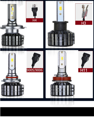 12-18V H1 a mené l'ampoule H4 H7 H8 H11 9005 de phare 9006 9012 H3 880 H13 9004 9007