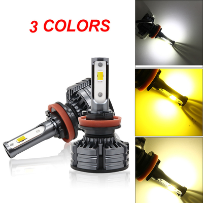 Les ampoules H1 H3 H4 H7 H11 9005 9006 de phare menées les plus lumineuses de couleur de l'universel 3