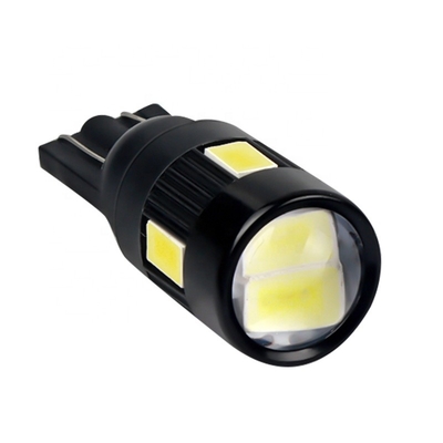 6 SMD ampoules menées par Nonpolarity de côté de voiture de T10 5630 ont modifié C.C 12V d'ampoule de LED