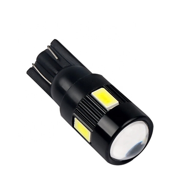 6 SMD ampoules menées par Nonpolarity de côté de voiture de T10 5630 ont modifié C.C 12V d'ampoule de LED