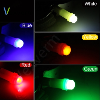 12v a mené les voyants de signalisation pour l'ÉPI 1SMD LED rouge/verte/jaune/bleue/blanche de 3D des voitures T5