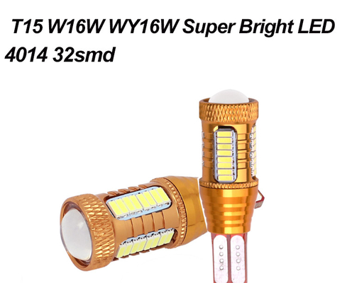 12v 4014 32smd les feux de freinage inverses blancs des véhicules à moteur légers intérieurs d'ampoules du Cree T10 Canbus LED