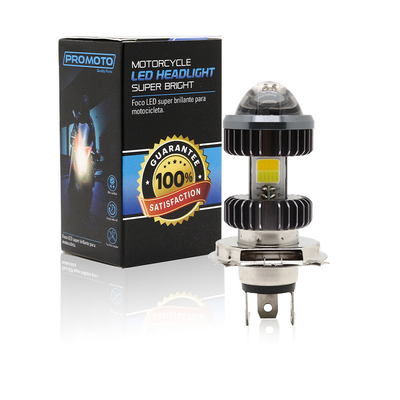 Couleur 20W Mini Fog Driving Lights Bulbs du projecteur H4 BA20D d'ampoule de phare menée par moto double