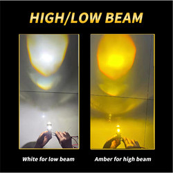Couleur 20W Mini Fog Driving Lights Bulbs du projecteur H4 BA20D d'ampoule de phare menée par moto double