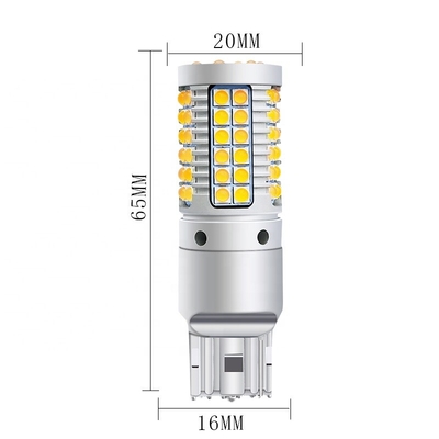 l'automobile de 69smd Ba15s a mené les signaux lumineux de clignotant 23w Canbus 7440 3030