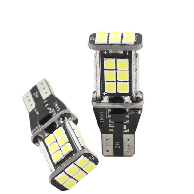 Le phare 12V de T15 3030 24SMD Canbus LED accentuent renverser la lumière de coin de voiture