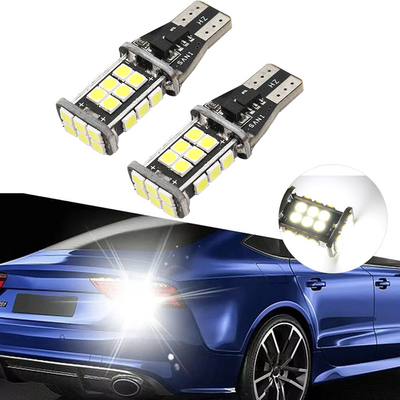Le phare 12V de T15 3030 24SMD Canbus LED accentuent renverser la lumière de coin de voiture