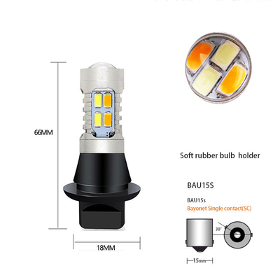 5630 20SMD ont mené des ampoules de clignotant doublent la couleur 7440 T20 BA15S 1156 BAU15S