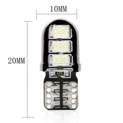 Mené par voiture côté de voiture de la largeur T10 balise 2835 6smd DC12V 194 W5W