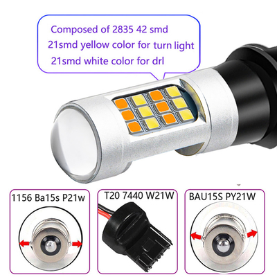 Le signal lumineux de clignotant de voiture de Canbus de l'ampoule T20 d'OEM 1156 7440 a mené la lumière intérieure de clignotant