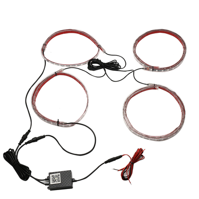 RVB bleu sans fil 12v a mené les lumières des véhicules à moteur de tube au néon de bandes de lumière pour les voitures 6W
