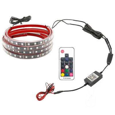 RVB bleu sans fil 12v a mené les lumières des véhicules à moteur de tube au néon de bandes de lumière pour les voitures 6W