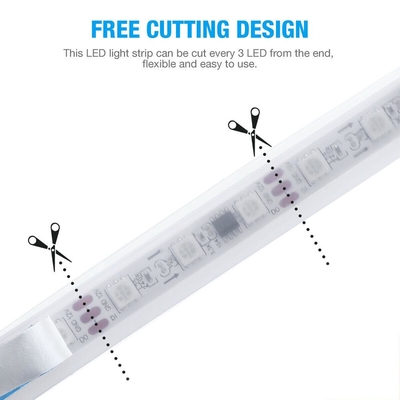 5050 lumières flexibles de tube de 30cm 12V DRLled pour les voitures LED RVB au néon avec à télécommande