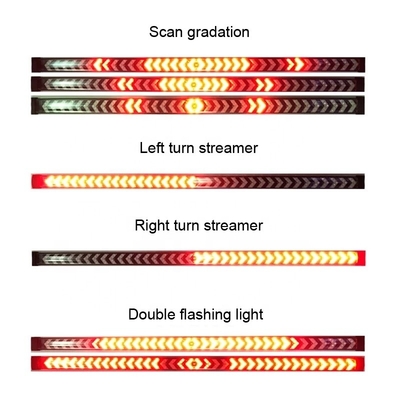Balayage séquentiel débordant de lumière de queue de clignotant de bande à tube en ruban du phare LED de voiture de flèche de camion pick-up