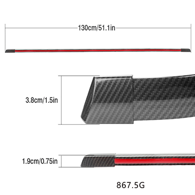 Le feu de freinage IP65 mené des véhicules à moteur imperméable dépouille la fibre de 2835 carbones