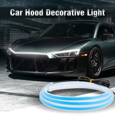 lumières imperméables flexibles DRL de guide d'écoulement de frein de clignotant de bande à tube en ruban du phare LED de voiture de 2pcs 12V