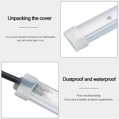 lumière 2pcs de guide d'écoulement de frein de bande à tube en ruban du phare LED de voiture de journée de 30cm 45cm 60cm
