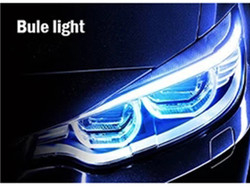 lumière 2pcs de guide d'écoulement de frein de bande à tube en ruban du phare LED de voiture de journée de 30cm 45cm 60cm