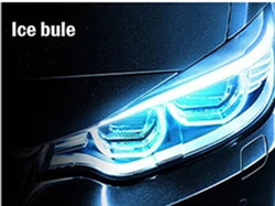 lumière 2pcs de guide d'écoulement de frein de bande à tube en ruban du phare LED de voiture de journée de 30cm 45cm 60cm