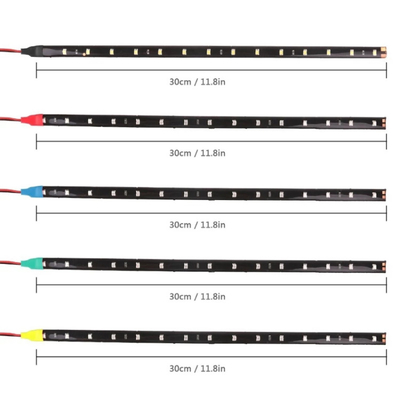 voyant d'alarme de secours de correction de la bande à tube en ruban du phare LED de voiture de 30cm 3528