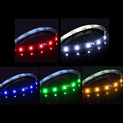 voyant d'alarme de secours de correction de la bande à tube en ruban du phare LED de voiture de 30cm 3528