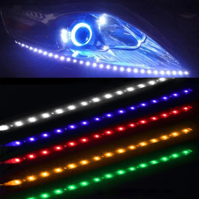 voyant d'alarme de secours de correction de la bande à tube en ruban du phare LED de voiture de 30cm 3528