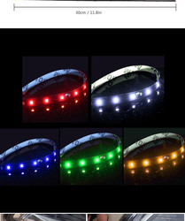 voyant d'alarme de secours de correction de la bande à tube en ruban du phare LED de voiture de 30cm 3528
